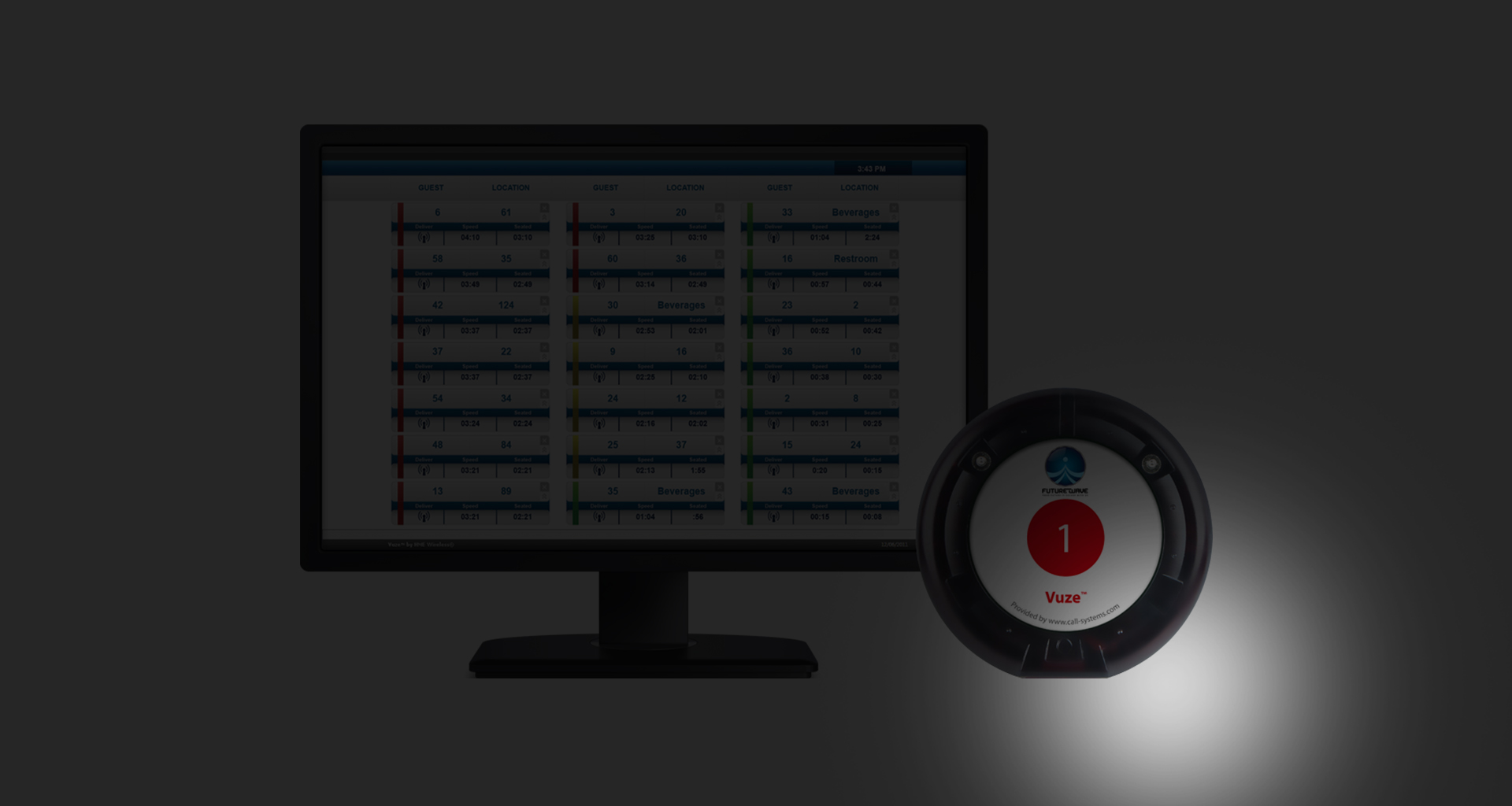 Vuze TABLE LOCATING SYSTEM